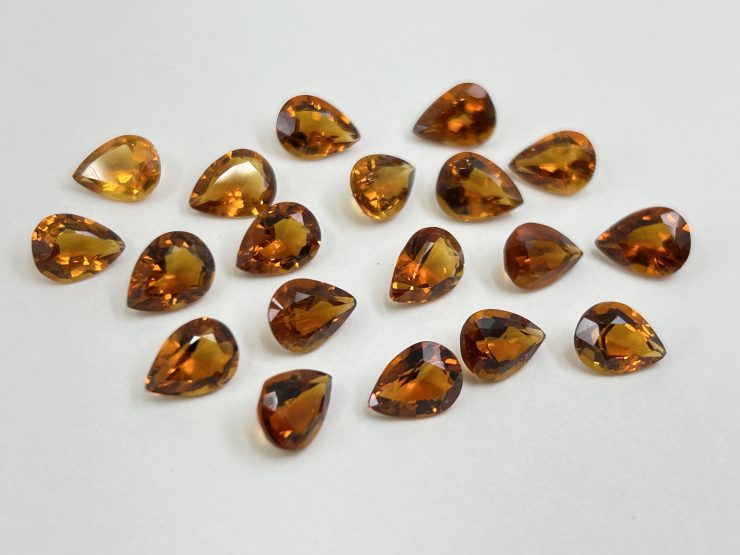 IMG 5199 scaled Citrine (Brazil) Faceted Pear Shape Loose Gemstones in Assorted Sizes from 4x3mm to 19x12mm for Jewellery Making