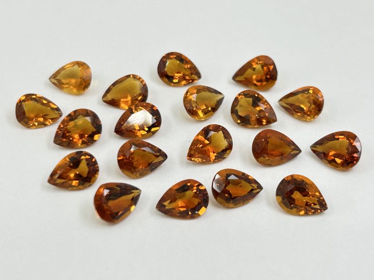 IMG 5204 scaled Citrine (Brazil) Faceted Pear Shape Loose Gemstones in Assorted Sizes from 4x3mm to 19x12mm for Jewellery Making