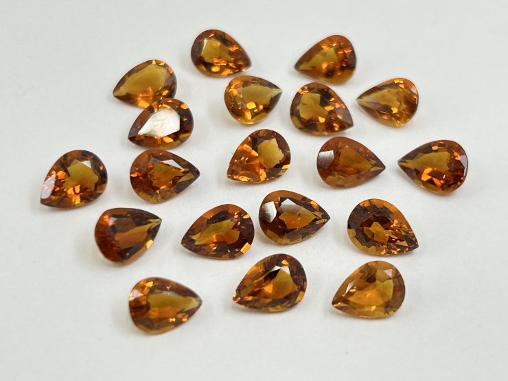 IMG 5205 scaled Citrine (Brazil) Faceted Pear Shape Loose Gemstones in Assorted Sizes from 4x3mm to 19x12mm for Jewellery Making