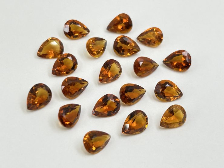 IMG 5207 scaled Citrine (Brazil) Faceted Pear Shape Loose Gemstones in Assorted Sizes from 4x3mm to 19x12mm for Jewellery Making