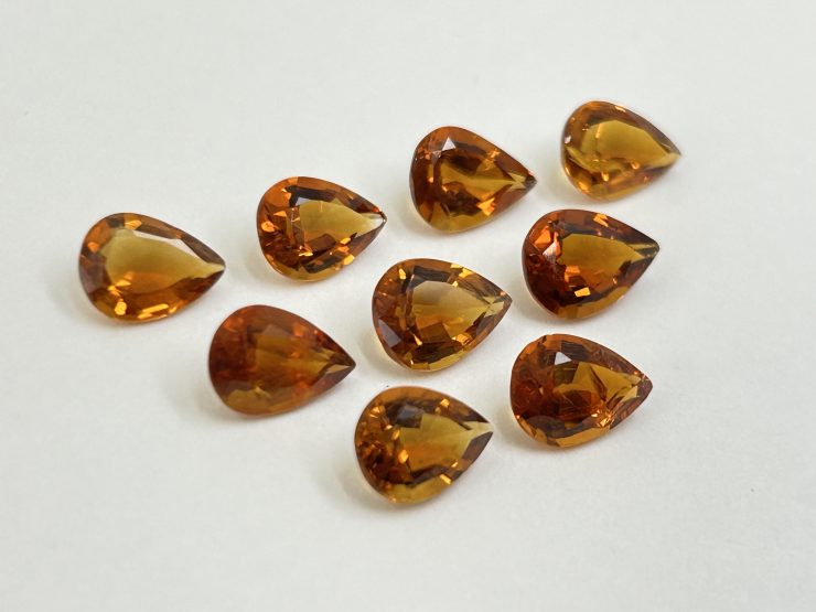 IMG 5209 scaled Citrine (Brazil) Faceted Pear Shape Loose Gemstones in Assorted Sizes from 4x3mm to 19x12mm for Jewellery Making