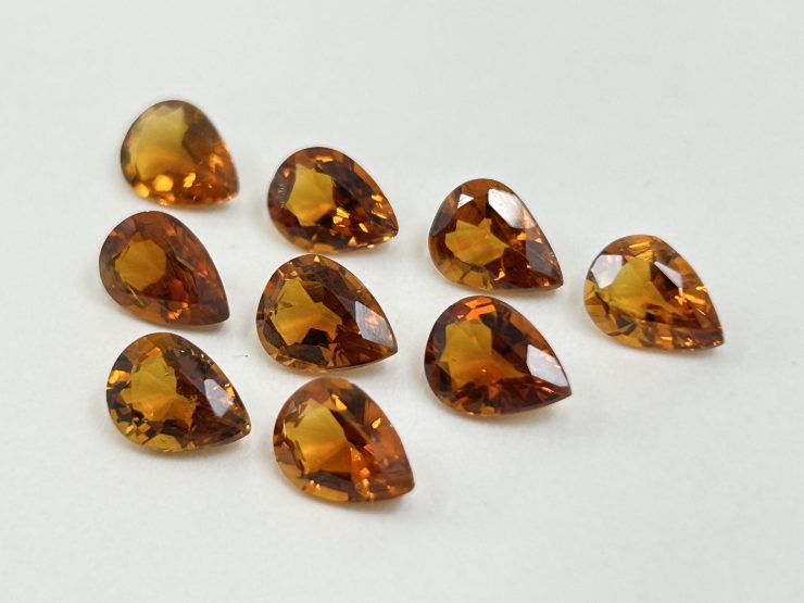 IMG 5210 scaled e1718988276133 Citrine (Brazil) Faceted Pear Shape Loose Gemstones in Assorted Sizes from 4x3mm to 19x12mm for Jewellery Making