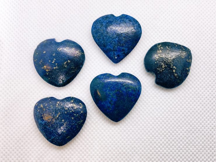 il fullxfull.3105717934 kc9g scaled Lapis Lazuli (Afghanistan) Heart Shape Cabochon Top Drill Loose Gemstones For Jewellery Making 25mm & 30mm