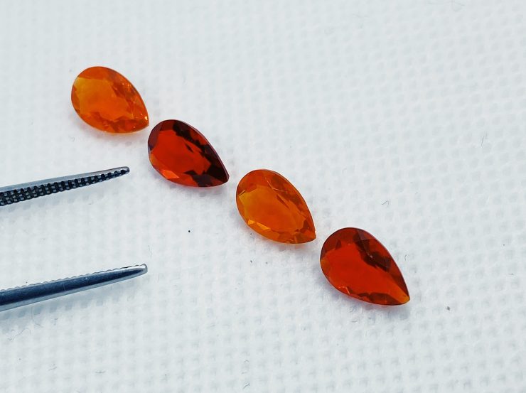 il fullxfull.3108312604 7m0s scaled Mexican Fire Opal Faceted Pear Cut in 6x4mm & 9x6mm For Jewellery Making