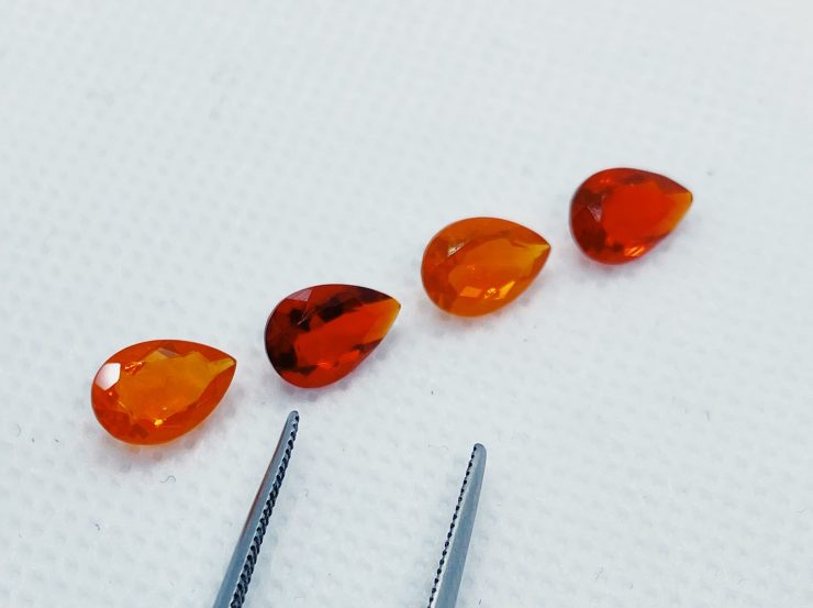 il fullxfull.3108312768 6wsq scaled Mexican Fire Opal Faceted Pear Cut in 6x4mm & 9x6mm For Jewellery Making