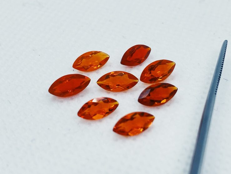 il fullxfull.3108336718 m4ht scaled Mexican Fire Opal Faceted Marquise Cut Loose Gemstones in 6x3mm & 8x4mm