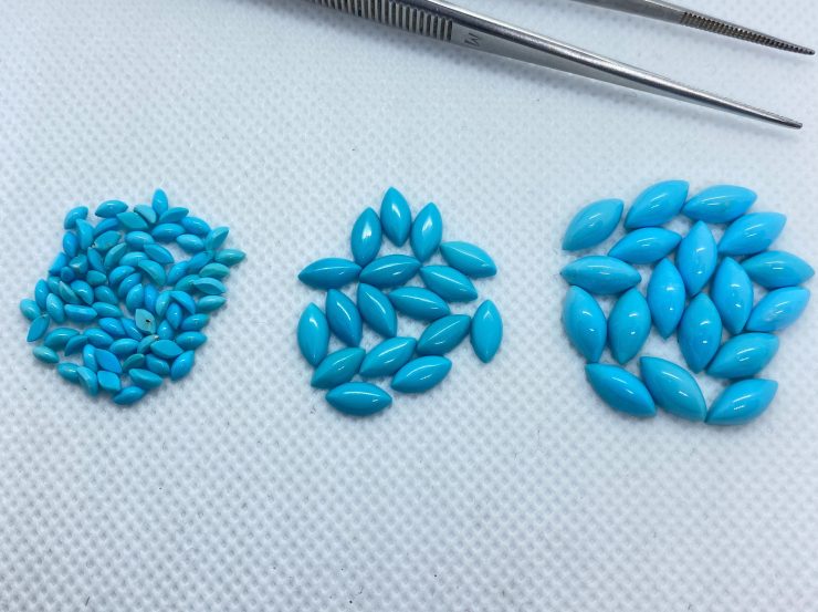 il fullxfull.3109762040 irgd scaled Turquoise (Arizona) Marquise Cabochon in Assorted Sizes From 4x2mm To 10x5mm For Jewellery Making