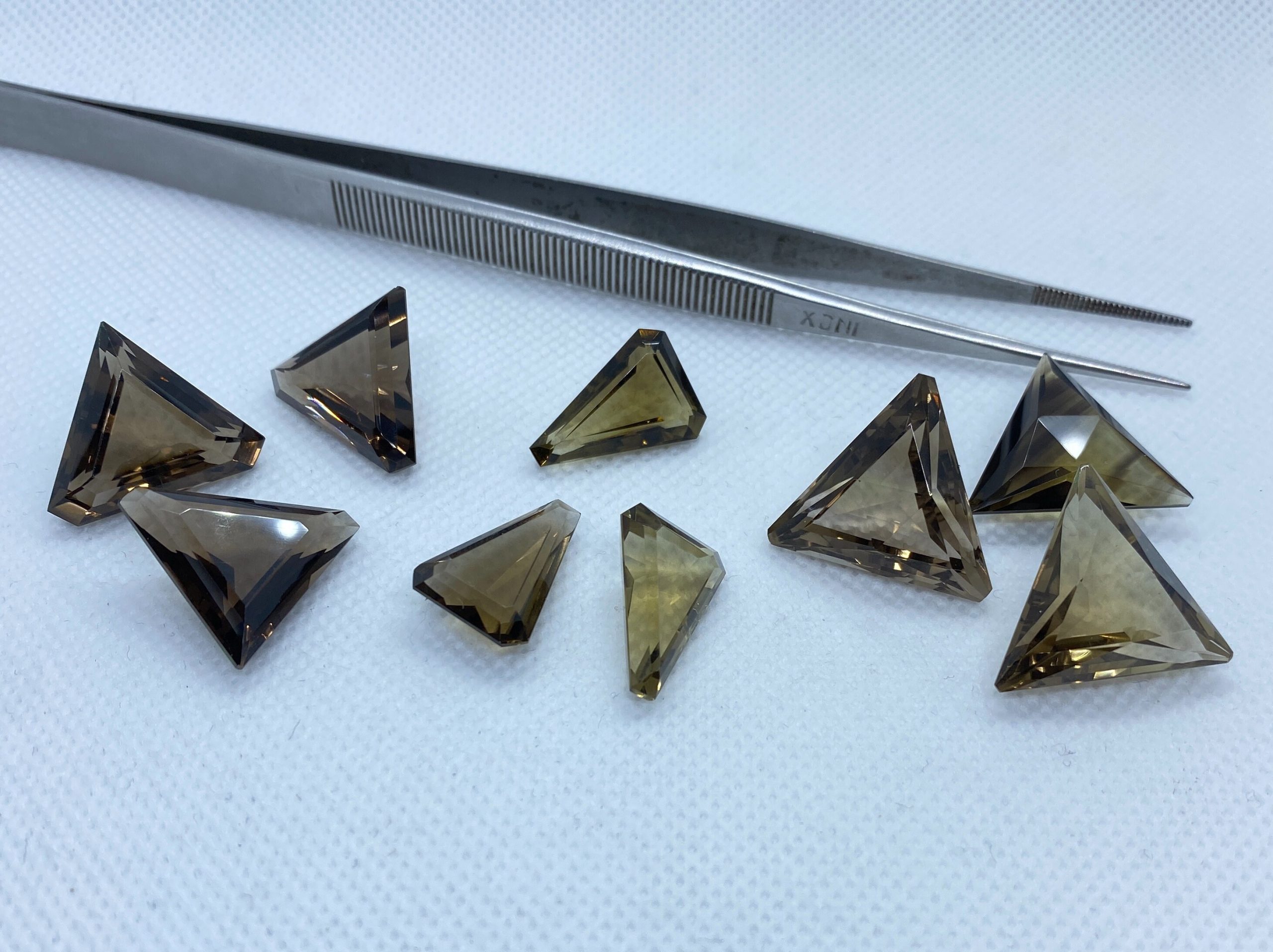 il fullxfull.3113772316 i48b scaled Smoky Quartz Faceted Triangle Shape Loose Gemstones in 18mm (Cut-Corner) & 22x19.5mm for Jewellery Making