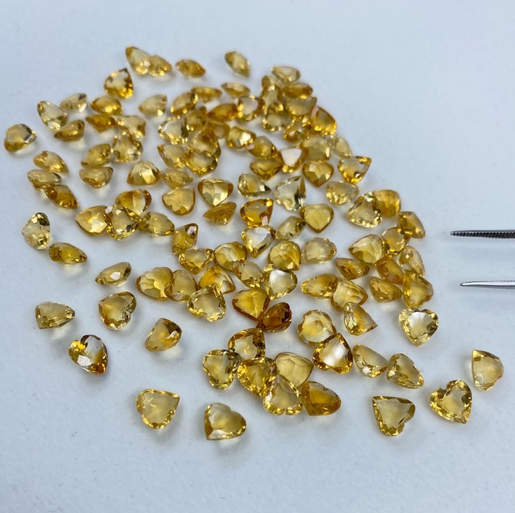 il fullxfull.3119025382 ms08 scaled Citrine (Brazil) Natural Faceted Heart Shape Loose Gemstones in Assorted Sizes Ranging from 3mm to 8mm for Jewellery Making