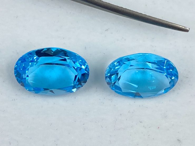 il fullxfull.3121164924 87x4 scaled Swiss Blue Topaz Faceted Oval Shape Loose Gemstones in Assorted Sizes Ranging from 4x3mm to 18x13mm for Jewellery Making