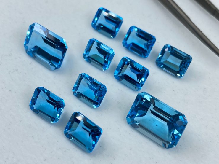 il fullxfull.3121222974 lh0g scaled Swiss Blue Topaz Faceted Octagon Shape Loose Gemstones in Assorted Sizes Ranging from 6x4mm to 14x10mm