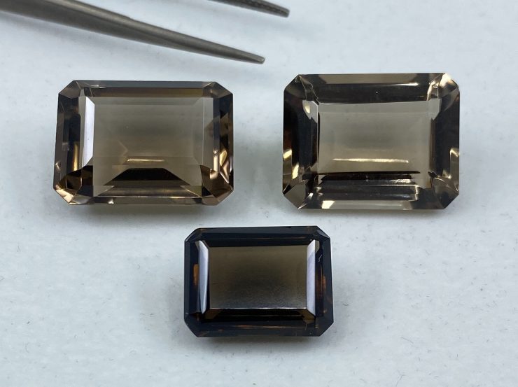 il fullxfull.3122480986 4ymp scaled Smoky Quartz Faceted Octagon Loose Gemstones In Assorted Sizes From 8x6mm To 22x16mm For Jewellery Making