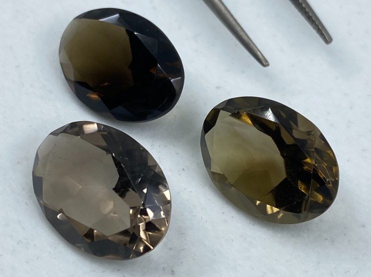 il fullxfull.3122484930 3yl5 scaled Smoky Quartz Faceted Oval Shape Loose Gemstones In Assorted Sizes From 6x4mm To 25x18mm For Jewellery Making