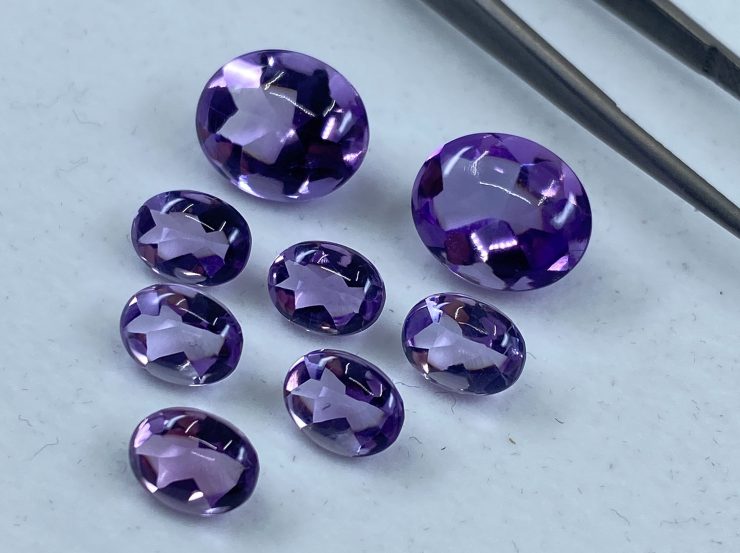 il fullxfull.3124224992 gux5 scaled Amethyst (Brazilian) Buff Top Oval Loose Gemstones in Assorted Sizes Ranging from 7x5mm to 12X10mm for Jewellery Making