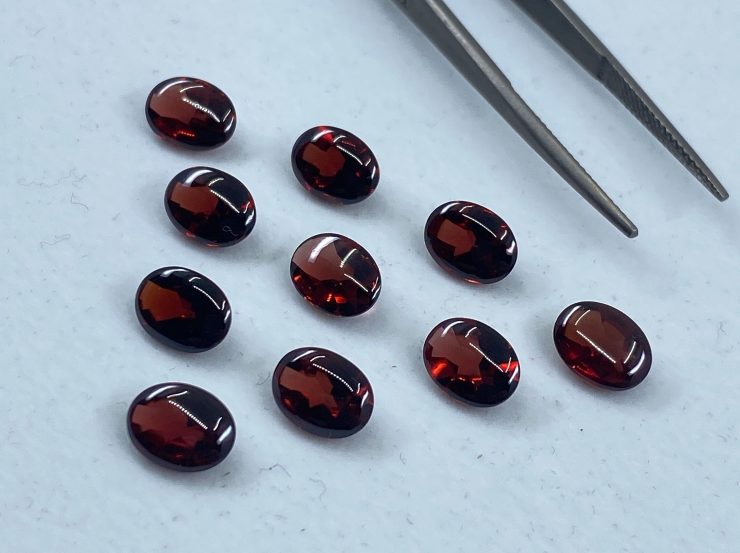 il fullxfull.3124289444 elkh scaled Garnet (Mozambique) Buff Top Oval Loose Gemstones in 7x5mm, 8x6mm and 9x7mm for Jewellery Making