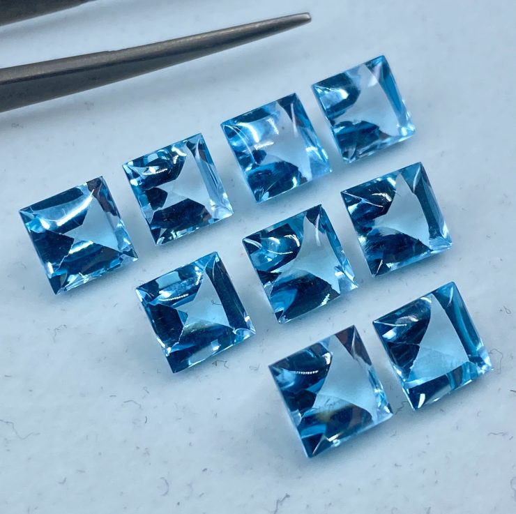 il fullxfull.3138184190 39ul scaled Sky Blue Topaz Square Buff Top Loose Gemstones in Assorted Sizes from 6mm to 10mm for Jewellery Making