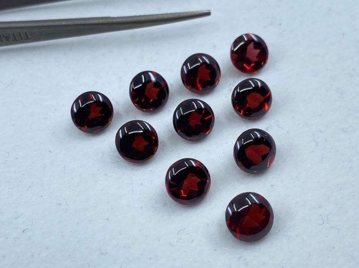 il fullxfull.3138194792 bylk scaled Garnet (Mozambique) Round Buff Top Loose Gemstones in 7mm, 8mm & 10mm for Jewellery Making