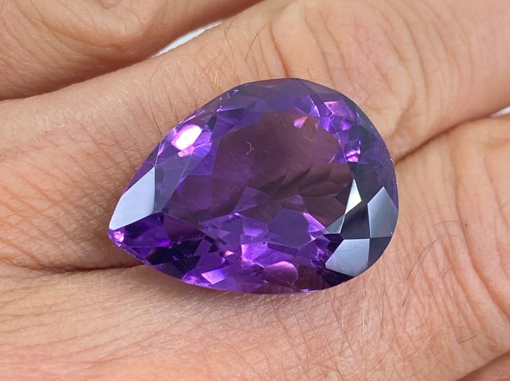 il fullxfull.3138217682 spw7 scaled 25.75cts Brazilian Amethyst 23.4x18.2mmNatural Faceted Large Pear Shape Loose Gemstone For Jewellery Making