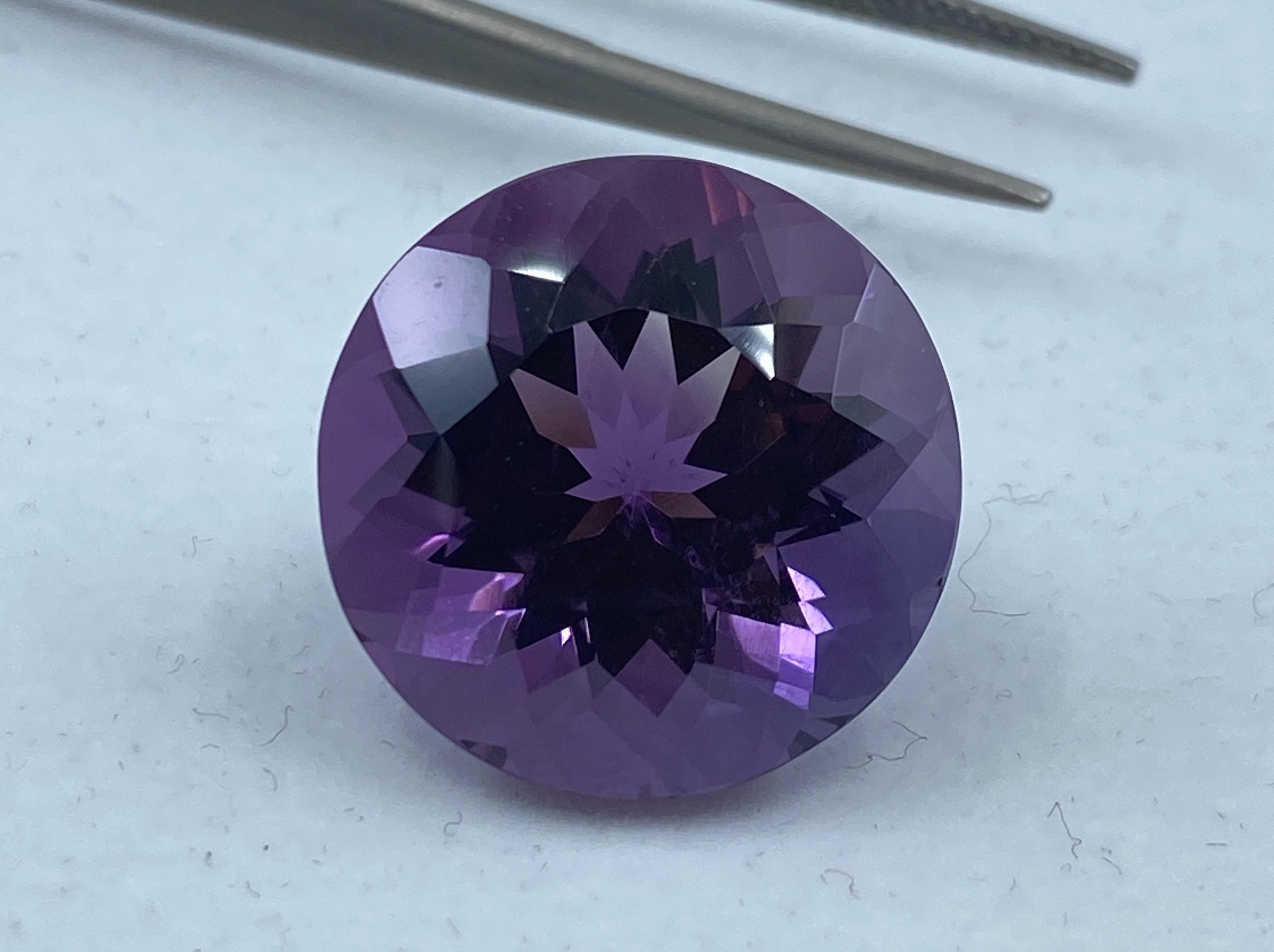 il fullxfull.3138222136 mz3n scaled 23.61cts Brazilian Amethyst Natural Faceted Large Round Shape Loose Gemstone For Jewellery Making - 19.4mm