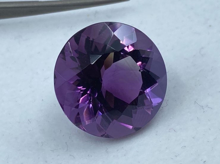 il fullxfull.3138222152 hrq2 scaled 23.61cts Brazilian Amethyst Natural Faceted Large Round Shape Loose Gemstone For Jewellery Making - 19.4mm