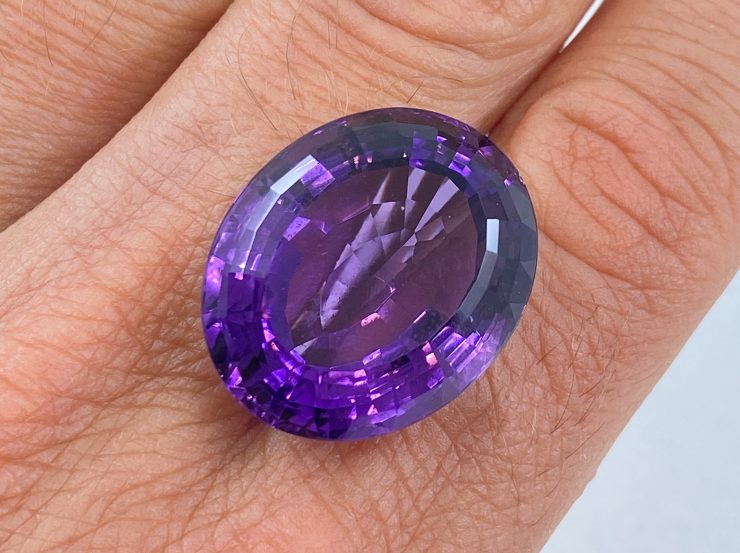 il fullxfull.3138228856 rb96 scaled 37.68cts Brazilian Amethyst Natural Faceted Large Oval Shape Loose Gemstone For Jewellery Making 23x19.4mm