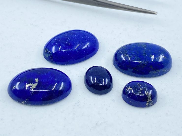 il fullxfull.3138732024 58xu scaled Lapis Lazuli Cabochon Oval Loose Gemstones in Assorted Sizes ranging from 5x4mm to 25x18mm