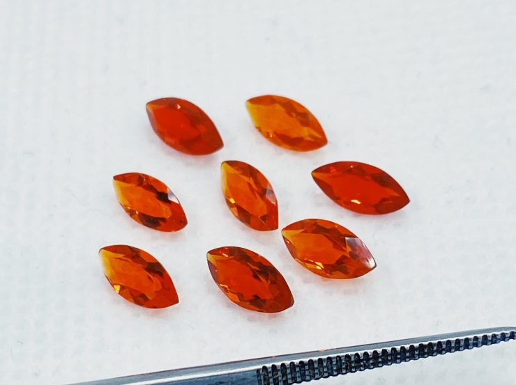 il fullxfull.3156053479 m0vk scaled Mexican Fire Opal Faceted Marquise Cut Loose Gemstones in 6x3mm & 8x4mm