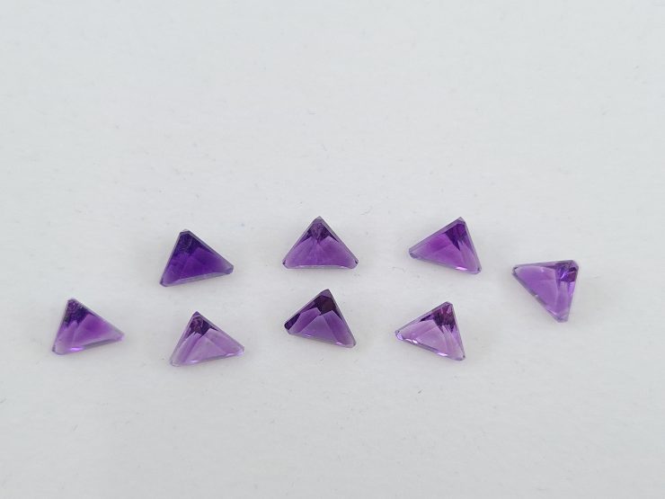 il fullxfull.3156297204 dx10 scaled Amethyst (African) Faceted Triangle First Quality Loose Gemstones In 5x3mm, 5mm & 6mm For Jewellery Making