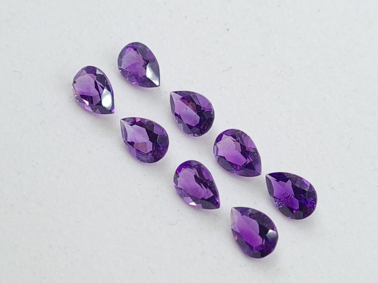 il fullxfull.3159164312 9mtg scaled Amethyst (African) Faceted Pear Gems First Quality in Assorted Sizes from 4x3mm to 15x6mm