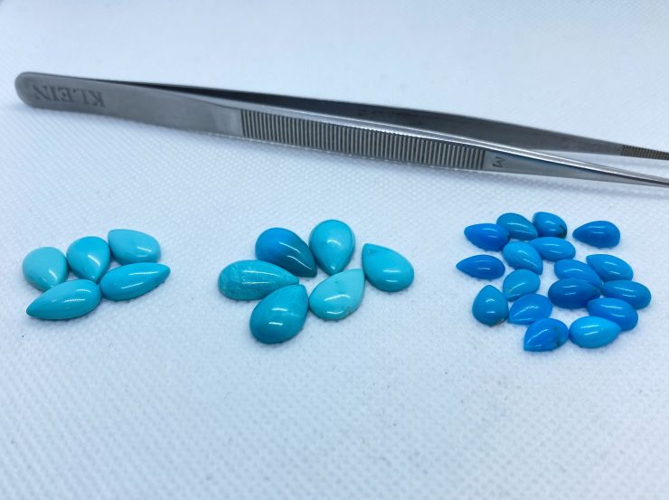 il fullxfull.3159213977 3uy1 scaled Turquoise (Arizona) Pear Cabochon in Assorted Sizes from 9x6mm to 15x10mm