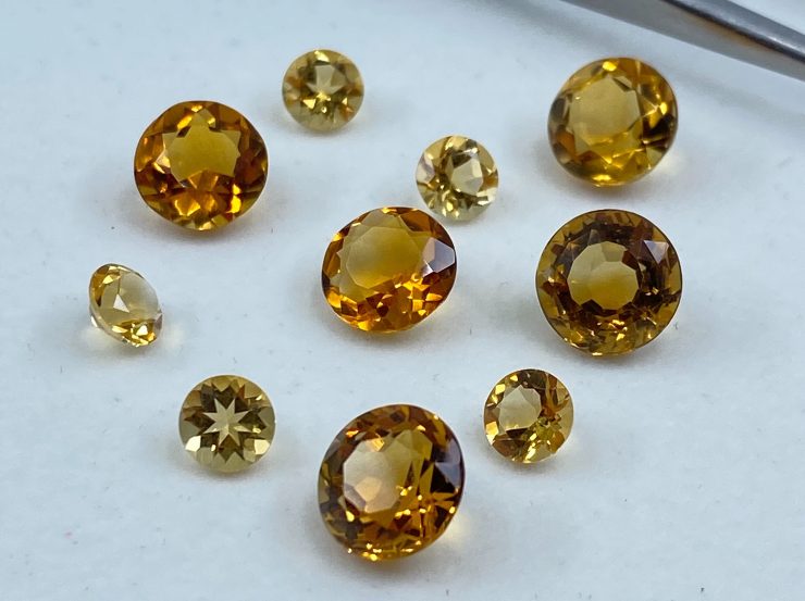 il fullxfull.3159275876 5r53 scaled Citrine (Brazil) Natural Faceted Round Gemstones in Assorted Sizes Ranging from 1.5mm to 12mm for Jewellery Making