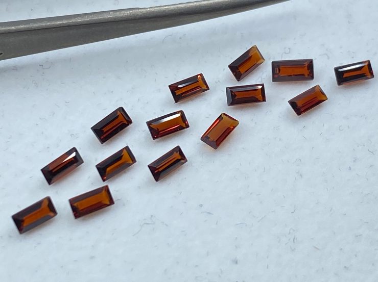 il fullxfull.3159557432 qlsb scaled Garnet (Thai) Faceted Baguette Loose Gemstones in 4x2mm for Jewellery Making