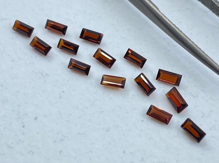 il fullxfull.3159557440 9i9i scaled Garnet (Thai) Faceted Baguette Loose Gemstones in 4x2mm for Jewellery Making