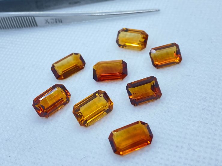 il fullxfull.3159659655 644w scaled Madeira Citrine (Brazil) Faceted Octagon Loose Gemstones In Sizes Ranging From 7x5mm to 11x7mm For Jewellery Making