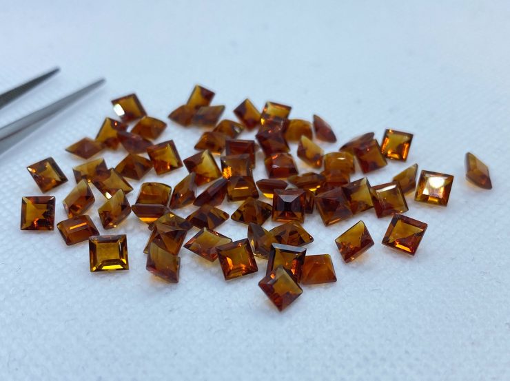 il fullxfull.3159694025 fegs scaled Madeira Citrine (Brazil) Faceted Square Loose Gemstones In 4mm & 5mm For Jewellery Making