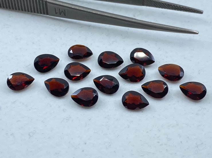 il fullxfull.3159709710 7xb6 scaled Garnet (Thai) Faceted Pear Loose Gemstones in Assorted Sizes from 5x3mm to 10x7mm for Jewellery Making