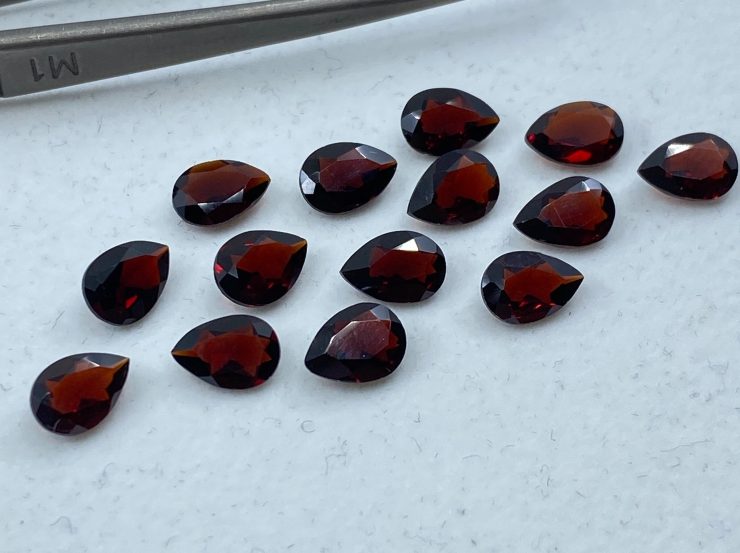 il fullxfull.3159709846 y0pv scaled Garnet (Thai) Faceted Pear Loose Gemstones in Assorted Sizes from 5x3mm to 10x7mm for Jewellery Making