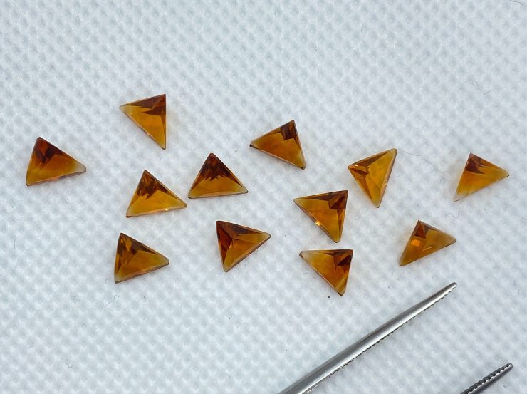 il fullxfull.3159752315 md0g scaled Madeira Citrine (Brazil) Faceted Triangle Shape Loose Gemstones in 5mm & 6mm For Jewellery Making