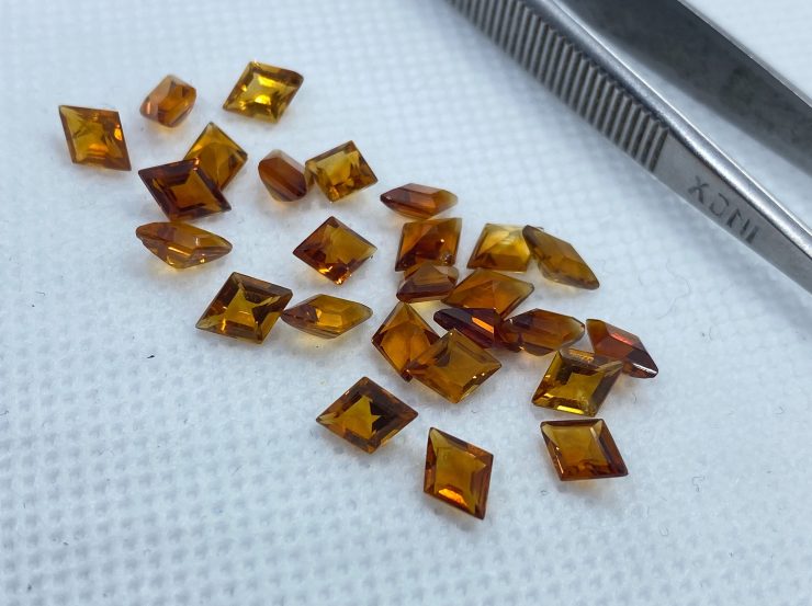 il fullxfull.3159772031 330y scaled Madeira Citrine (Brazil) Faceted Lozenge Shape Loose Gemstones in 6x4mm, 7x5mm & 8x6mm for Jewellery Making