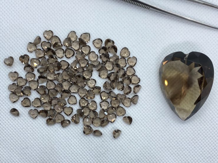 il fullxfull.3161070687 6z5w scaled Smoky Quartz Faceted Heart Shape Loose Gemstones in 5mm, 6mm & 40x30mm For Jewellery Making