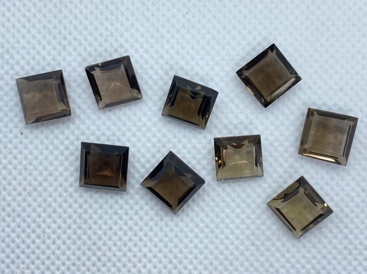 il fullxfull.3161080821 ir4a scaled Smoky Quartz Faceted Square Shape Loose Gemstones in 9mm, 10mm & 18mm for Jewellery Making