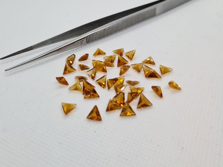 il fullxfull.3163033743 rnyz scaled Citrine (Brazil) Natural Faceted Triangle Shape Loose Gemstones in 5x3mm & 6mm for Jewellery Making