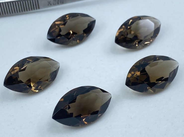 il fullxfull.3165795389 l3vb scaled Smoky Quartz Faceted Marquise Shape Loose Gemstones In Assorted Sizes From 8x4mm to 25x15mm For Jewellery Making