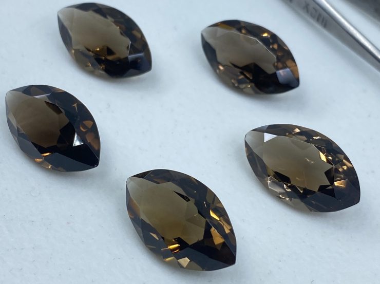 il fullxfull.3165795517 oqp3 scaled Smoky Quartz Faceted Marquise Shape Loose Gemstones In Assorted Sizes From 8x4mm to 25x15mm For Jewellery Making