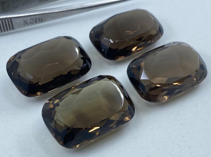 il fullxfull.3165797277 bsmr scaled Large Size Smoky Quartz Faceted Antique Cut Loose Gemstone In 24x16mm For Jewellery Making