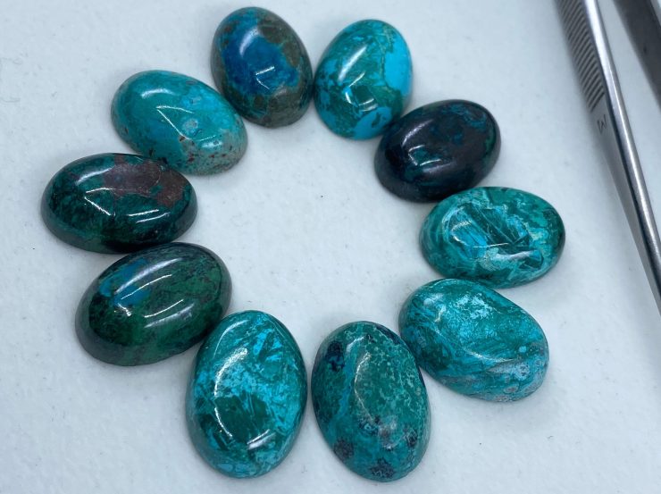 il fullxfull.3166482157 cntr scaled Chrysocolla Cabochon Loose Oval Gemstones in 16x12mm & 18x13mm For Jewellery Making