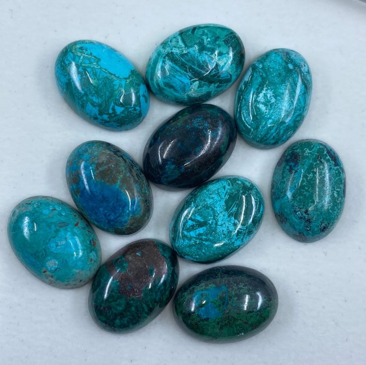 il fullxfull.3166483161 pfin scaled Chrysocolla Cabochon Loose Oval Gemstones in 16x12mm & 18x13mm For Jewellery Making