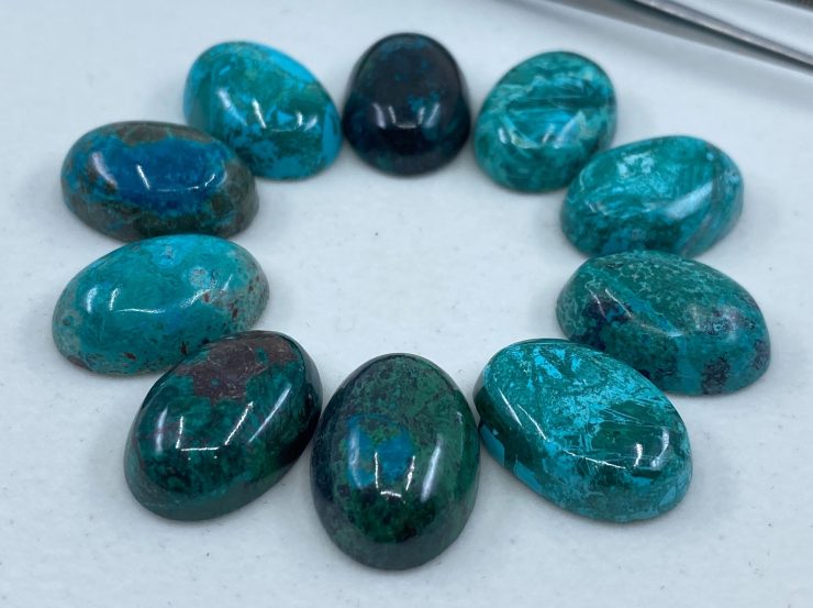 il fullxfull.3166484665 rb2d scaled Chrysocolla Cabochon Loose Oval Gemstones in 16x12mm & 18x13mm For Jewellery Making