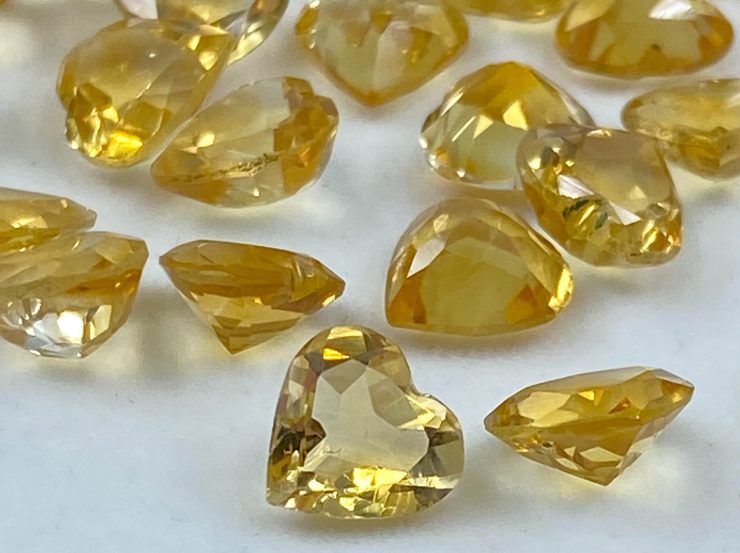 il fullxfull.3166744735 61ua scaled Citrine (Brazil) Natural Faceted Heart Shape Loose Gemstones in Assorted Sizes Ranging from 3mm to 8mm for Jewellery Making