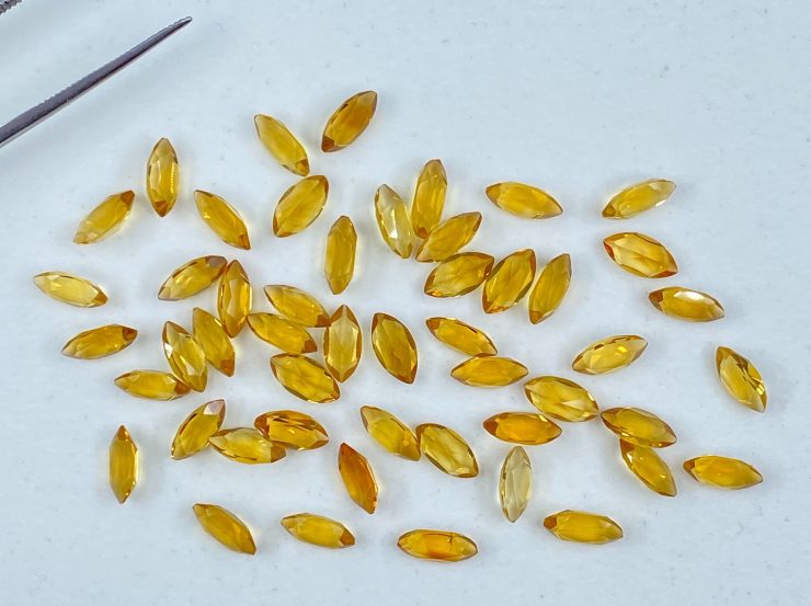 il fullxfull.3166747441 m4m3 scaled Citrine (Brazil) Natural Faceted Marquise Gemstones in Assorted Sizes Ranging from 4x2mm to 21x7mm for Jewellery Making